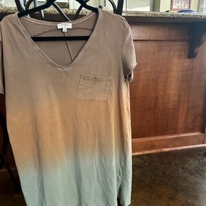 Umgee ombré like new shirt dress